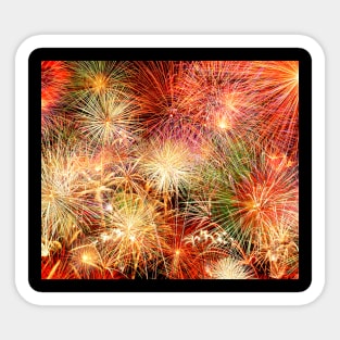 Fireworks light celebration pattern background Sticker